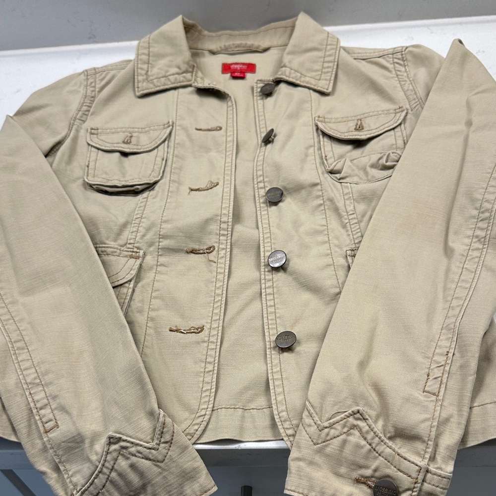 Mossimo Supply Co. Tan Jean Jacket